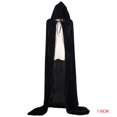thumbnail image 2 of Disfraces de Halloween, mujeres, hombres, capa elegante, con capucha, bruja adulta, capas largas negras para fiestas navideñas, capas con capucha sidaley JR0584-06B, 2 of 3