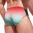 thumbnail image 6 of Mens Swim Trunks Gradient Soft Drawstring Swim Briefs Swimwear Bottoms Summer Bathing Suits A L, 6 of 6