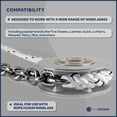 thumbnail image 5 of Five Oceans Windlass Anchor Rode and Chain, Hand-Spliced Anchor Rope and Chain Kit, 5/8" x 200' Nylon 3-Strand Rope, 5/16" x 20' G4 Stainless Steel Chain for Boat Anchor System - FO4534, 5 of 9
