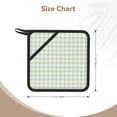 thumbnail image 3 of Sikiie Pistachio Green Checkboard Pot Holders Kitchen Insulation Mats Heat Resistant Pot-Holder Oven Anti-Scald Pads for Cooking Baking, 7.1*7.1inch, 3 of 8