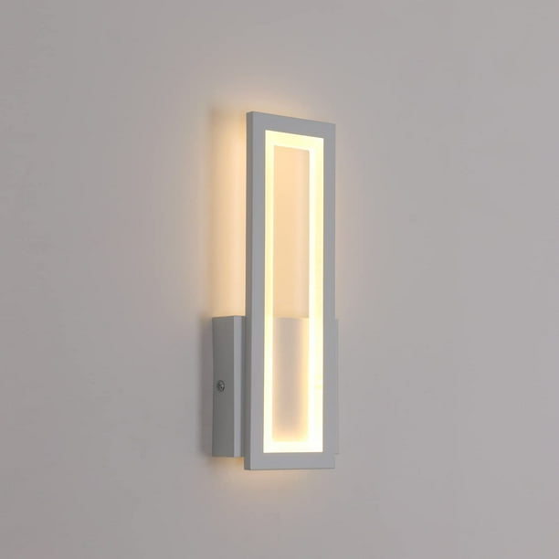 6W Lampe murale LED d'intérieur Lampe murale moderne en acrylique pour le  salon, l'escalier et le couloir, Blanc chaud