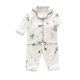 thumbnail image 1 of Odeerbi 1-5 Años Niños Niñas Algodón Pijama Notched Lapel Manga Larga Camisa Pantalones Conjunto Suave Dinosaurio Imprimir Sleepwear Dos Piezas Pijama Conjunto, 1 of 3