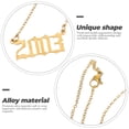 thumbnail image 4 of KAKOWELY Cadena de clavícula sencilla y moderna, collar digital creativo, collar novedoso, cadena para el cuello, 4 of 5