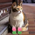 thumbnail image 7 of Unique Bargains Dog Socks Non-Slip Frog Pattern Socks  4 Pcs Pink Green S, 7 of 7