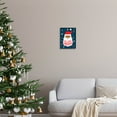 thumbnail image 2 of Have Merry Christmas Patterned Santa Holiday Graphic Art Black Framed Art Print Wall Art, 2 of 8