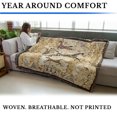 thumbnail image 3 of Pure Country Weavers Tlalocs Tribe Blanket Tapestry Throw Woven from Cotton - Made in The USA (72x54), 3 of 7