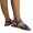 Blue, variant on Lovskoo Women's Sandals Plus Size Open Toe Ankle Strap Trendy Flat Shoes Roman Beach Sandals for Women, Black
