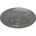 thumbnail image 3 of Ekena Millwork 25 7/8"OD x 2 1/4"P Nestor Ceiling Medallion (Fits Canopies up to 5"), Hand-Painted Silver, 3 of 6