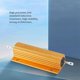 thumbnail image 5 of Gold Aluminum Clad Power Resistor Resistance 100W, 8 Ohm 8R, 5 of 5