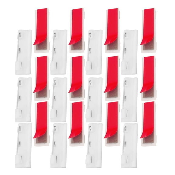ROSENICE 50Pcs Name Tag Pin for Professional White Plastic