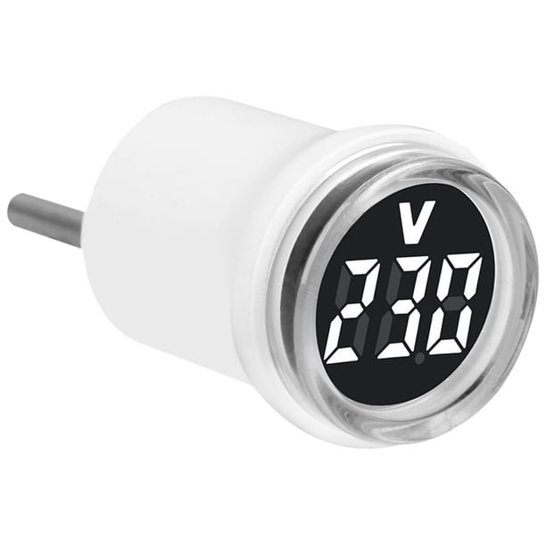 Probador voltaje Monitor voltímetro Circular AC 50-500V pantalla Digital LED enchufe la UE