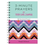 MARGOT STARBUCK 3-Minute Devotions: 3-Minute Prayers for Teen Girls Journal: 180 Devotional Prayers (Hardcover)