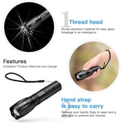 4 Pack Tactical Flashlight Torch, Military Grade 5 Modes XML T6 3000 Lumens Tactical Led Waterproof Handheld Flashlight for Camping Biking Hiking Outdoor Home Emergency