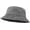 Grey, variant on Bucket Hat, Wide Brim Washed Denim Cotton Outdoor Sun Hat Flat Top Cap for Fishing Hiking Beach Sports