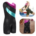 thumbnail image 2 of Aislor Kids Girls One Piece Sparkle Color Splicr Gymnastics Leotard Unitard Ballet Jumpsuit, 2 of 7