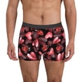 thumbnail image 4 of Wukai Ladybugs and Red Hearts Print Men’s Underwear Breathable Boxer Briefs,&nbsp;Moisture Wicking & Breathable-Small, 4 of 7