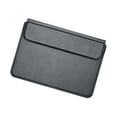 thumbnail image 4 of Funda para portátil de 15,4 pulgadas, soporte de transporte portátil para oficina, resistente a arañazos, funda de cuero PU a prueba de polvo y multiu Negro, 4 of 8
