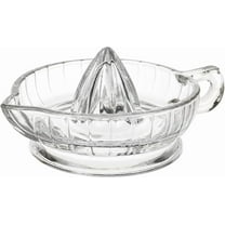 Citrus Juicer with Handle and Pour Spout, Glass Manual Juicer for Small Lemon and Small Orange