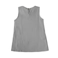 thumbnail image 4 of XQYLOS Robe d'Été Sans Manches pour Tout-Petits Filles Robes d'Été Sans Manches Col Rond Couleur Unie Coton Lin Respirant Robe Décontractée 1 à 8 Ans, 4 of 9