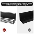 thumbnail image 6 of Untyo 4 Pack Magnetic Shelf, Magnetic Spice Rack Organizer for Refrigerator and Microwave Oven, Metal Kitchen Seasoning Holder Fridge Shelf Magnet Organizer, Black, 6 of 6
