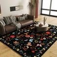 thumbnail image 3 of Area Rugs For Bedroom Rugs For Under Table, 5x7ft Rug Boho Soft Bedroom Rug, Washable Stain Resistant Area Rug For Living Room Entryway Home Decor Black, 3 of 11