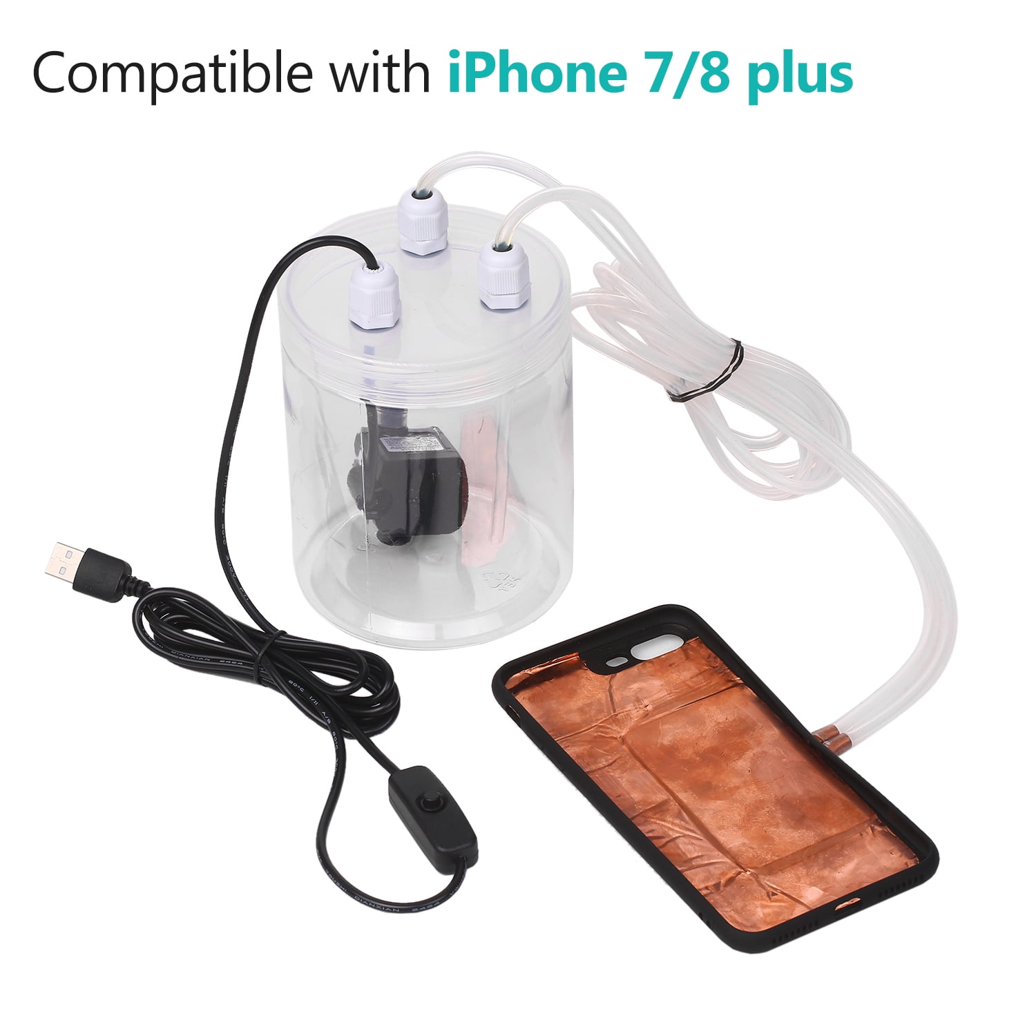 Phone Cooler Mobile Phone Radiator Watercooled Cooling Device Liquid