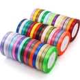 thumbnail image 2 of Cintas de satén de 22 metros para bodas, cumpleaños, fiestas, envoltorios de regalos, Navidad, Halloween, festivales, manualidades DIY, 2 of 4