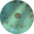thumbnail image 1 of Ahgly Company Tapis d'Intérieur Rond Lavable en Machine Vert Mer Transitionnel, 8 Pieds Rond, 1 of 7