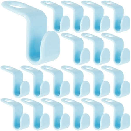 

BAODBF Clothes Hanger Connector Hooks 20 Pcs Plastic S Coat Hanger Connector Space Saving Hanger Extender Strong Load Capacity Closet Organiser for Wardrobe Garderobe