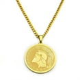 thumbnail image 6 of Mens Ancient Greek God Spartan Warrior 14K Yellow Gold Pendant Gladiator Necklace Women Mythology Spartan Helmet Charm Neck Chain Amulet Jewelry, 6 of 7