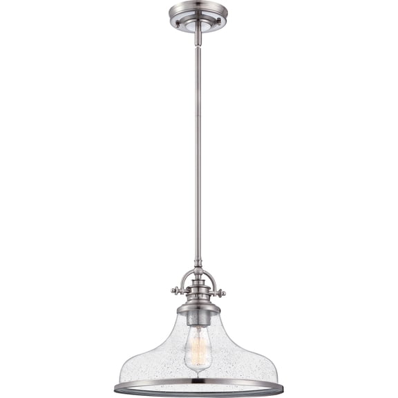 Grant 1-Light Brushed Nickel Pendant Light