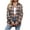 Light Pink, variant on Women Button Down Flannel Shirts Plaid Shacket Long Sleeve Collared Business Casual Tops Work Blouses