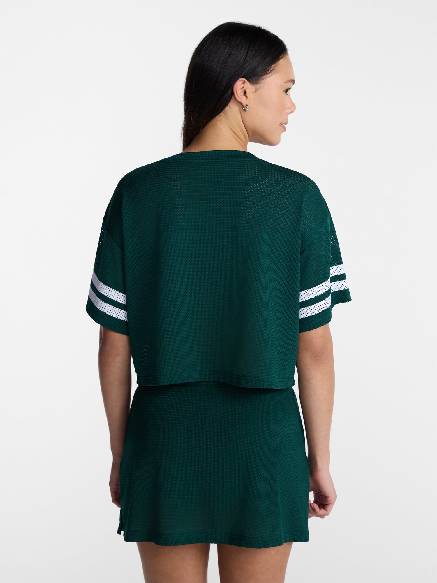 No Boundaries Jersey Top and Skort Set, 2-Piece, Women's XXS-4X