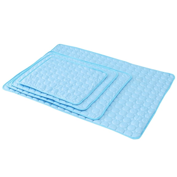 Cooling Mat for Small Dogs – 19x23 Thin Washable Cooling Pet Pad for Puppy, Ice Cool Pet Pad, Portable Cat Cooling Mat Sleeping Pad for Summer, Non-Slip Pad,BLUE