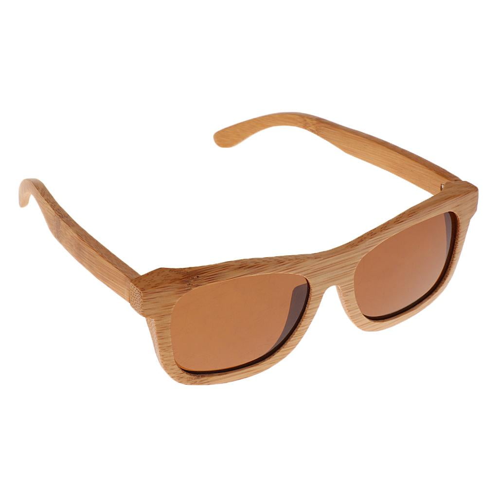 Beloving Bamboo Wooden Polarized Sunglasses Wood Glasses Eyewear For Men Women Adult Dark Brown Other As Described