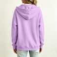thumbnail image 4 of VV AVEORS Womens Zip Up Hoodies 2026 Oversized Sweatshirt Spring Fall Layering Jacket With Pockets Track Jackets Cozy Fleece Winter Clothes Light Purple L, 4 of 8