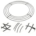 thumbnail image 3 of 2 Pcs Couronne Forme Ronde Support de Fond Anneau de Couronne Cercle pour Décoration, 3 of 8