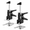 Charcoal/Silver, variant on Black 2 Pack Labor Saving Arm Jack Multifunctional Lifter Tool