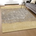 thumbnail image 6 of Addison Rugs Mayfield Premium Machine Washable Transitional Stripes Gold Rectangle Rug, 10' x 14', 6 of 6