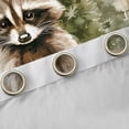 thumbnail image 4 of Manfei Cartoon Raccoon Curtains Pack of 2 (42x84 Each) for Kids, Watercolor Jungle Wildlife Curtains Blackout, Green Pine Tree Living Room Curtains, Luxury Home Decor, 4 of 6