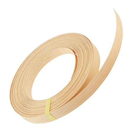 3/4 inch * 50 feet Pre Glued Wood Strip Pine Edge Banding for Cabinet / Table / Door, DIY Furniture Restoration Wood Grain Tape