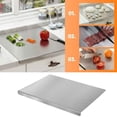 thumbnail image 4 of Stainless Steel Cutting Board, Professional Kitchen Prep Board With Raised Edges, for Meat and Vegetable Preparation, Silver, 4 of 5