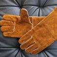 thumbnail image 3 of Welding Gloves Fire Heat Resistant Gloves Split Cowhide Gloves Grill Gloves Mitts, 3 of 6