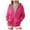 Hot Pink, variant on ORT Women's Casual Full-Zip Hoodie Lightweight Long Sleeve Sweatshirt Casual Jacket with Pocket(Hot Pink,S)