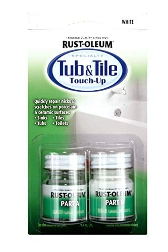 WWW_ARM what we want ❷ Rust-Oleum Tub and Tile Touch-Up Kit, Gloss White, 0.45 Oz