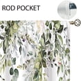 thumbnail image 3 of Cortinas Oolygoo con hojas botánicas de eucalipto para cocina, 70 x 100 cm, 3 of 9