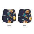 thumbnail image 5 of Lsque Space Printed Women's Running Shorts with Liner Pockets,Elastic Quick Dry Workout Athletic Gym Yoga Shorts,Womens High Waist Shorts-XX-Large, 5 of 9