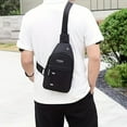 thumbnail image 2 of Men's Casual Outdoor Chest Bag Mountaineering Cycling Shoulder Bag Waterproof Sports Small Messenger Bag, 2 of 4