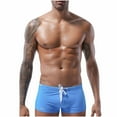 thumbnail image 2 of jobturf Swimming Trunks for Men Quick Dry Square Leg Board Shorts Swimwear Summer Beach Vacation Swimsuit Drawstring Low Rise Stretchy Swim Pants, 2 of 9