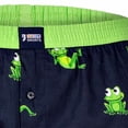 thumbnail image 3 of Happy Shorts Boxers de hombre tejidos - Estilo americano, algodón, estampados Frog M (Medium), 3 of 3
